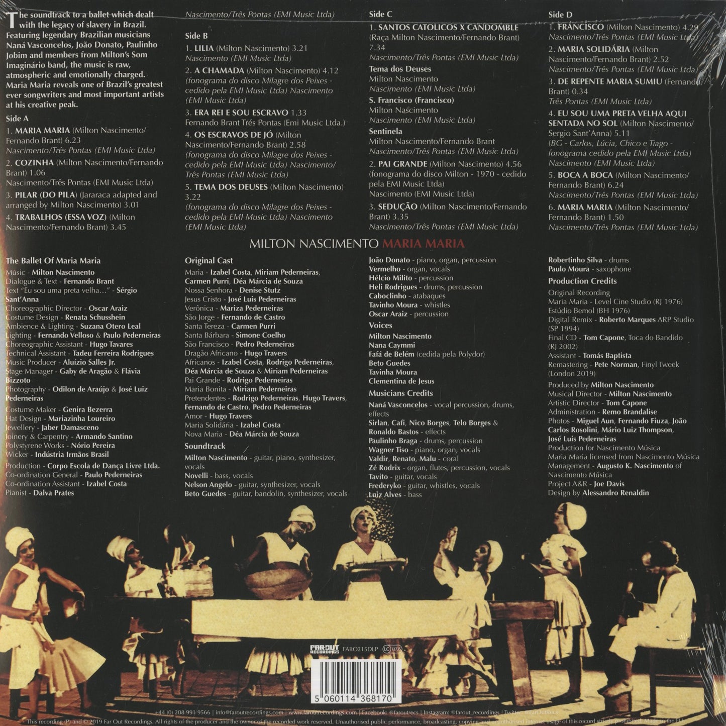 Milton Nascimento / ミルトン・ナシメント / Maria Maria -2LP (FARO215DLP)