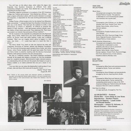 The Southern University Jazz Ensemble – Live At The 1971 American College Jazz Festival (NA5243) LP 2023 US Now Again | 新品LP