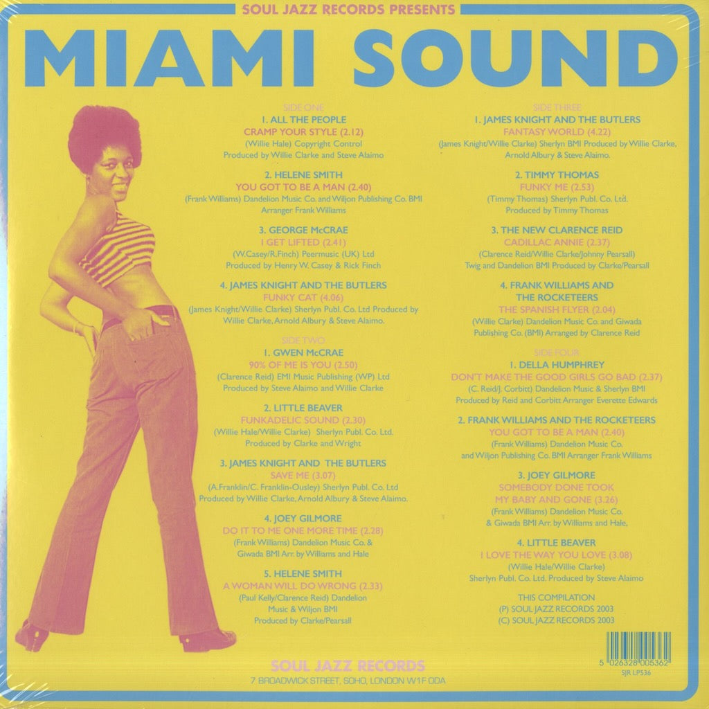V.A. - Miami Sound Rare Funk & Soul From Florida 1967-1974 (SJR LP536) Soul Jazz Records Back