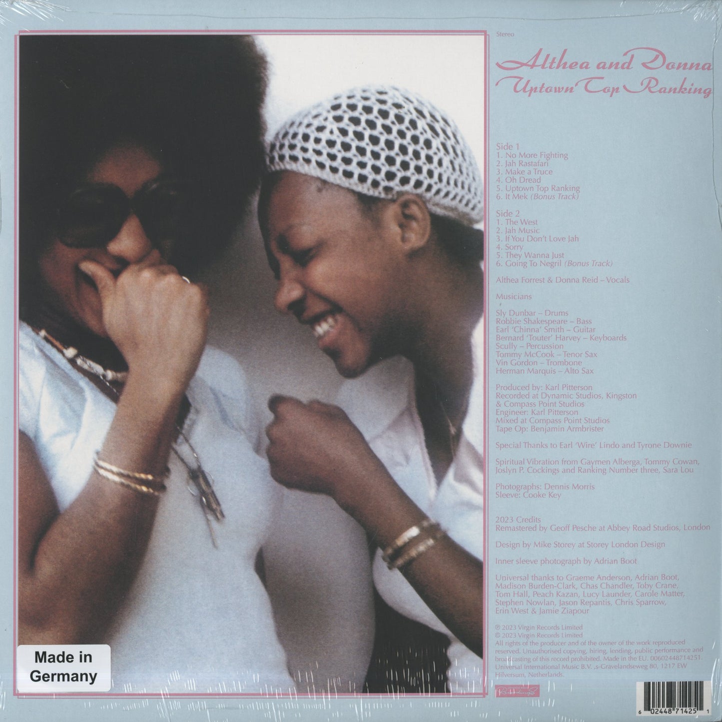 Althea & Donna / アルシア&ドナ / Uptown Top Ranking (487 142-5)