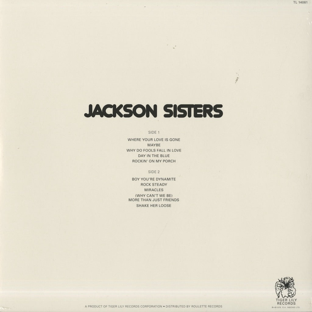 Jackson Sisters – Jackson Sisters (MRBLP161) LP 2018 UK Mr. Bongo リイシュー