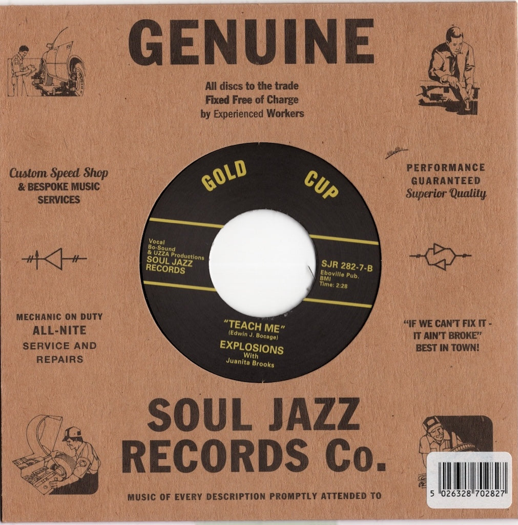 Explosions - Garden Of Four Trees / Teach Me (SJR282-7) 2022 UK Soul Jazz Records|新品7inch eddie bo back