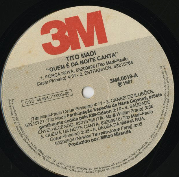 Tito Madi / Quem E Da Noite Canta (3M4 0018)