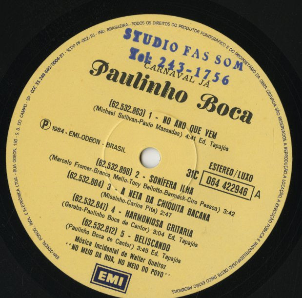 Paulinho Boca / Carnaval Ja (31C 064 422946)