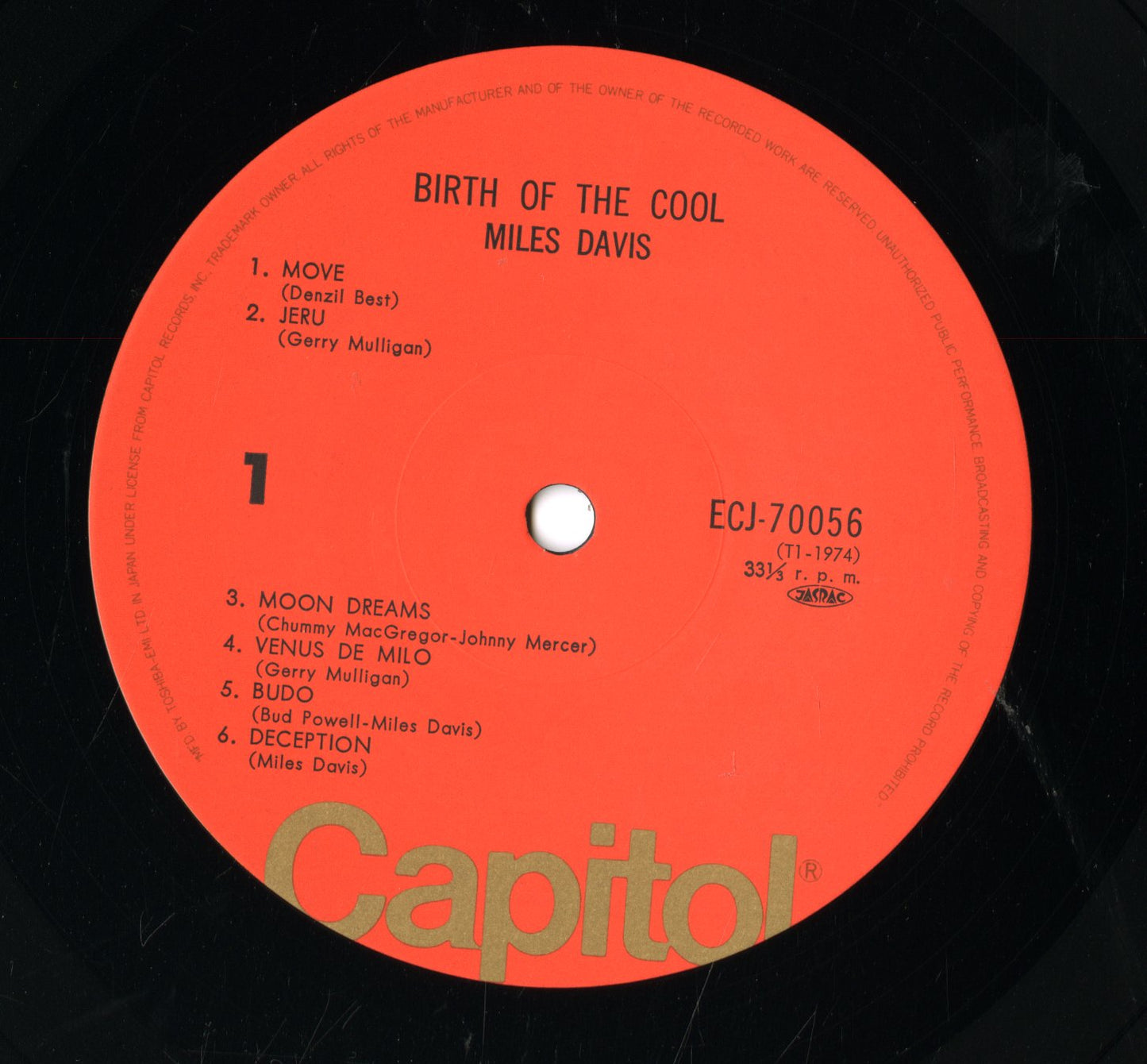 Miles Davis / マイルス・デイヴィス / Birth Of The Cool (ECJ-70056)