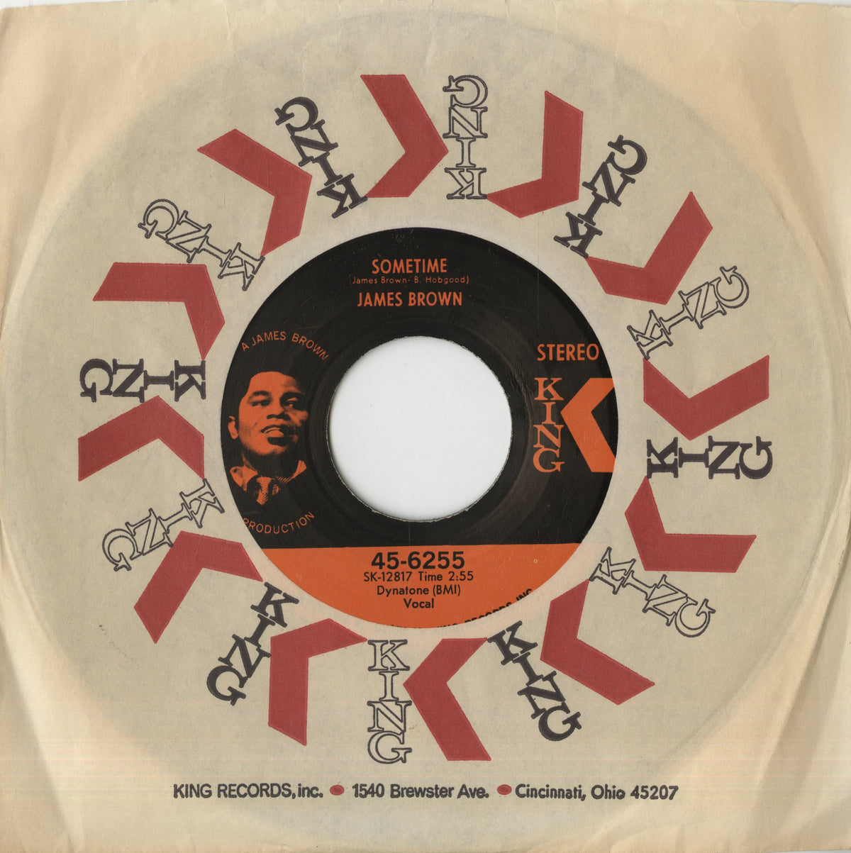 James Brown / ジェイムス・ブラウン / Let A Man Come In And Do The Popcorn / Sometime -7 (45-6255)