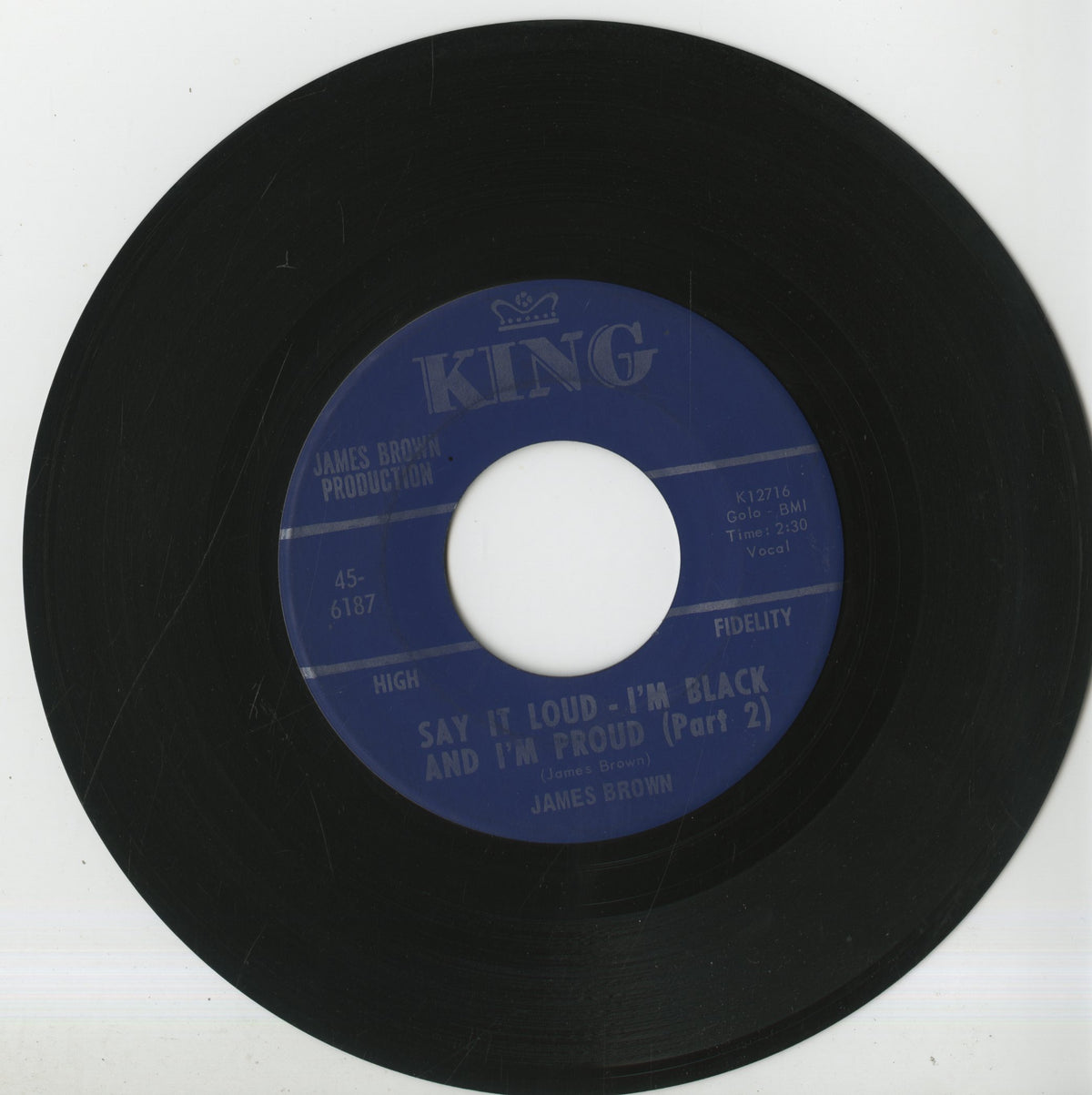 James Brown / ジェイムス・ブラウン / Say It Loud I'm Black And I'm Proud (Part1&2) -7 (45-6187)