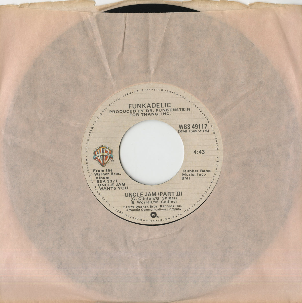 Funkadelic / ファンカデリック / Uncle Jam (part1&2) -7 (WBS49117)
