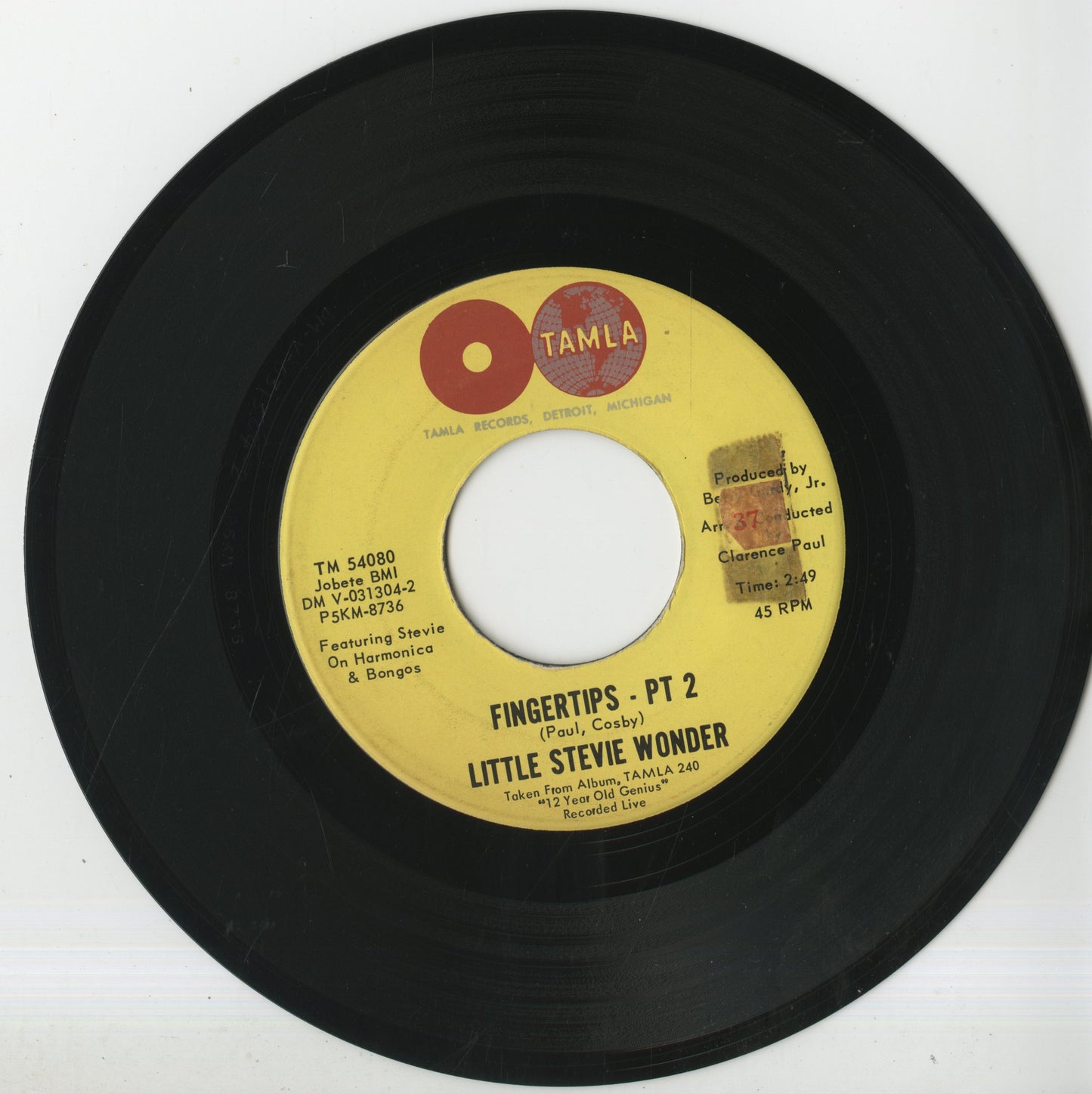 Little Stevie Wonder - Fingertips (part1&2) (T 54080) 1963 US Tamla|中古7"