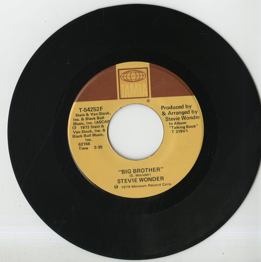 Steview Wonder - You Haven't Done Nothing / Big Brother (T 54252F) 1974 US Tamla|中古7inch