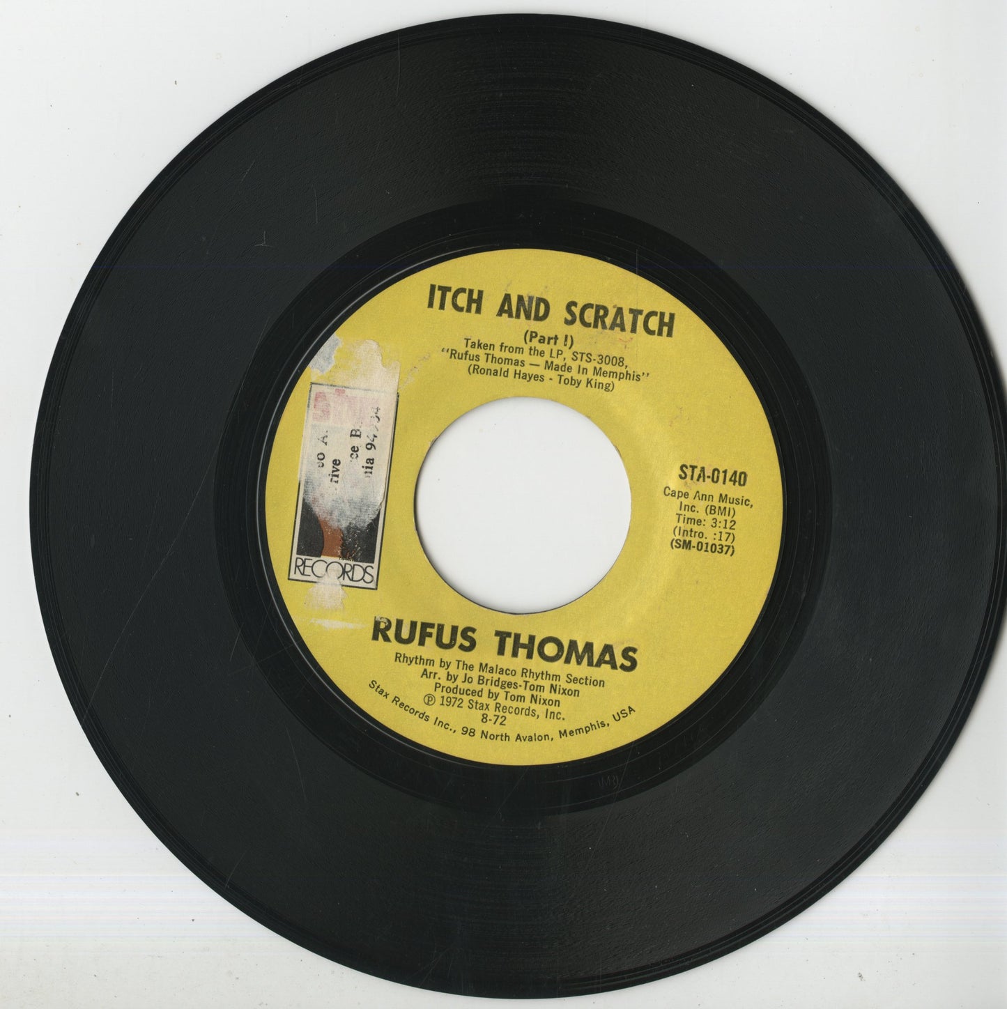 Rufus Thomas / ルーファス・トーマス / Itch And Scratch -7 (STA-0140)