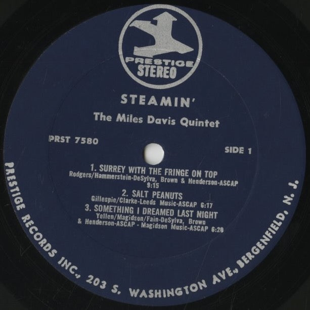 Miles Davis / マイルス・デイヴィス / Steamin' (PRST 7580)