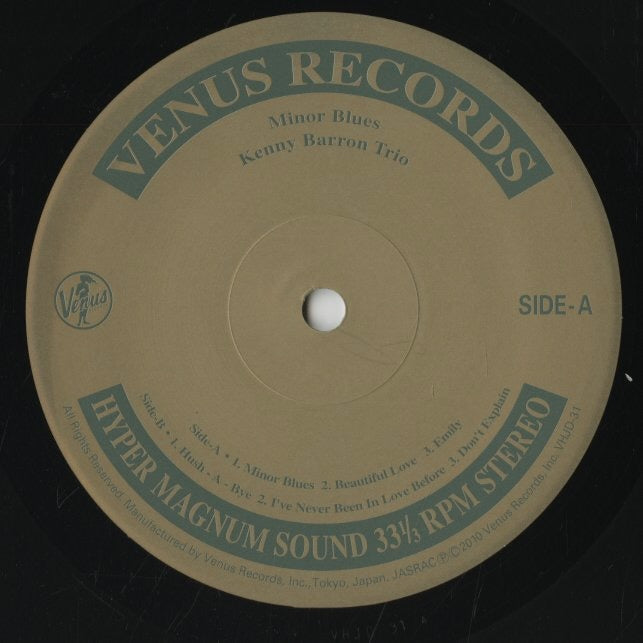 Kenny Barron - Minor Blues (VHJD-31) 2010 JPN Venus / 200g重量盤|中古LP