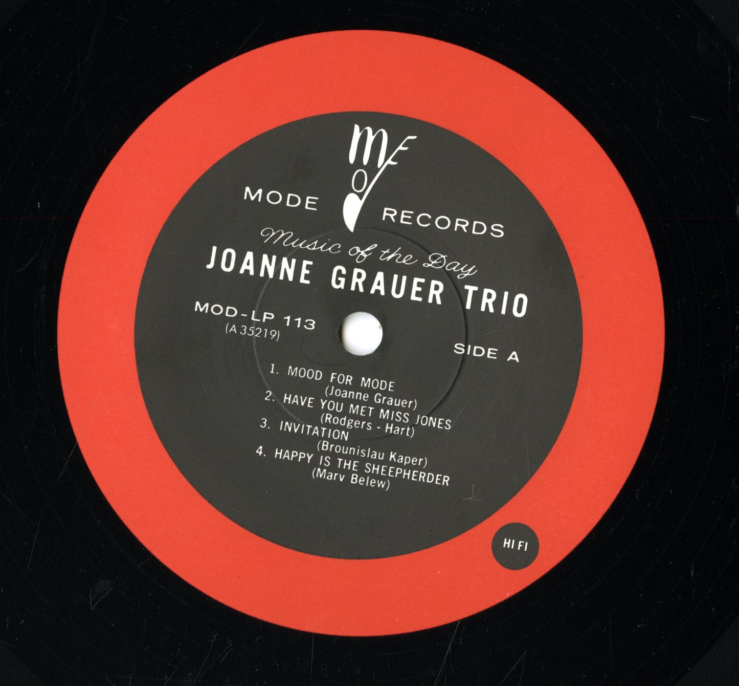 Joanne Grauer Trio – Joanne Grauer Trio (MOD-LP 113) LP 1989 JPN Mode | 中古LP