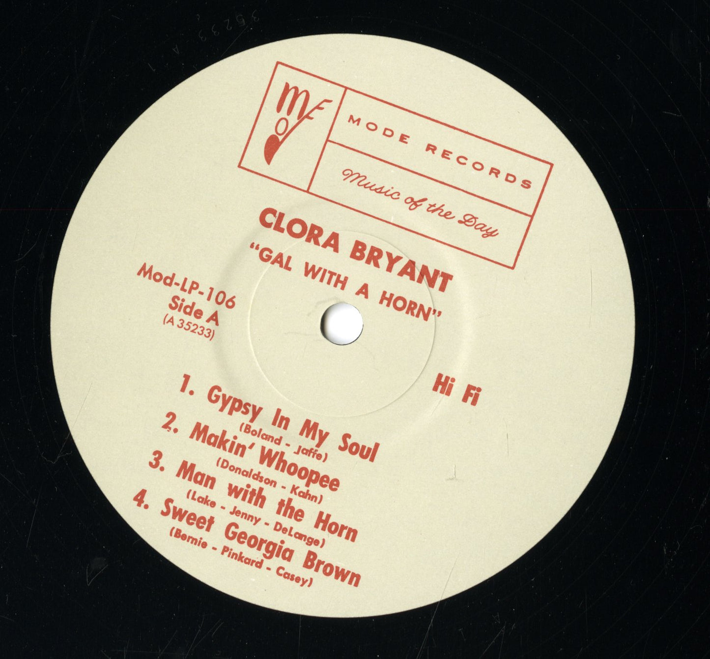 Clora Bryant / クローラ・ブライアント / Gal With A Horn(Mod-LP-106)