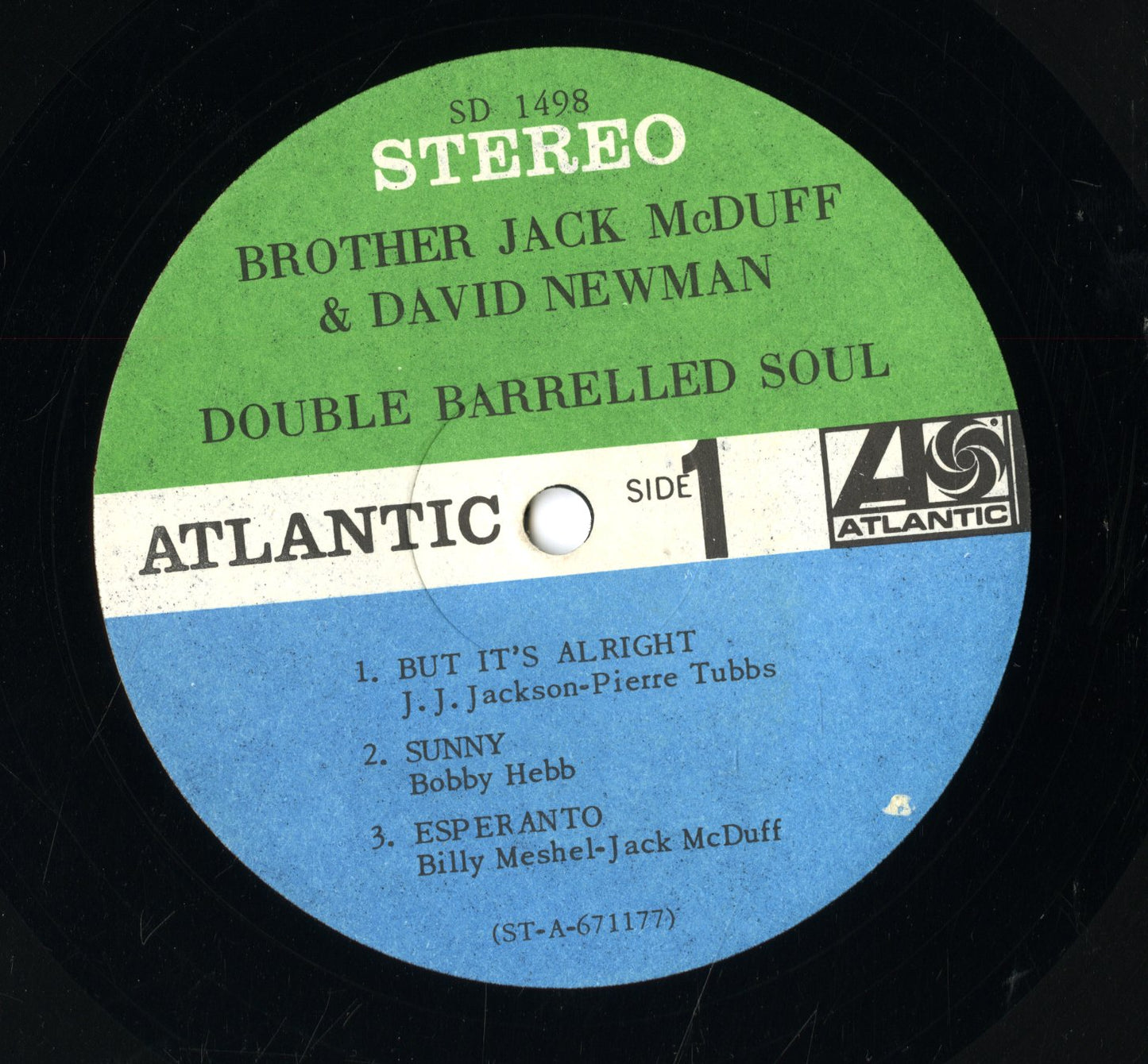 Brother Jack McDuff & David Newman / ブラザー・ジャック・マクダフ デヴィッド・ニューマン / Double Barrelled Soul (SD 1498)