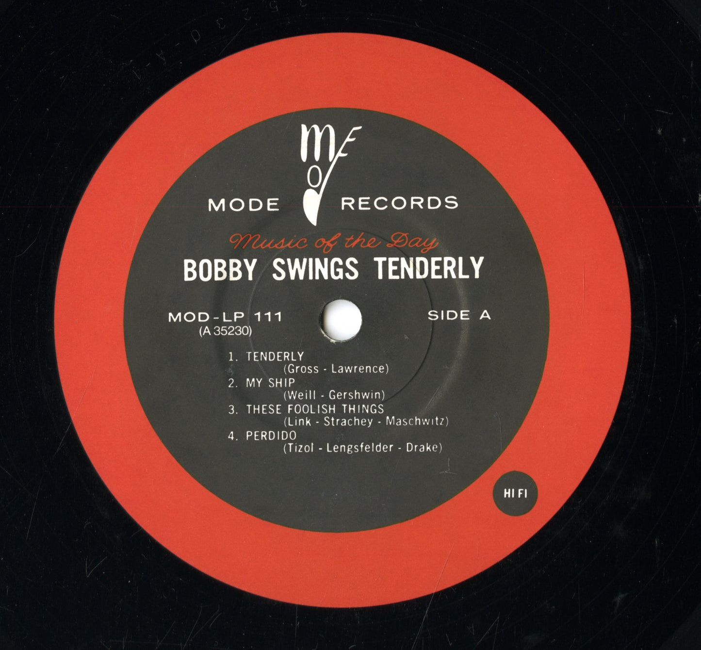 Bobby Troup – Bobby Swings Tendarly (MOD-LP 111) 1989 JPN Mode | 中古LP