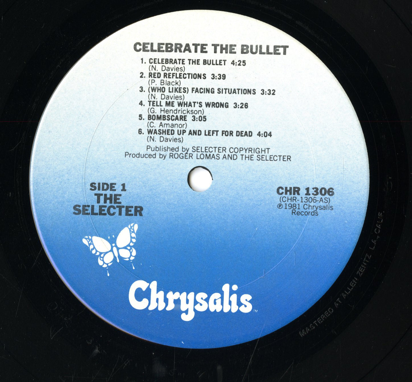 The Selecter / ザ・セレクター / Celebrate The Bullet(CHR 1306)