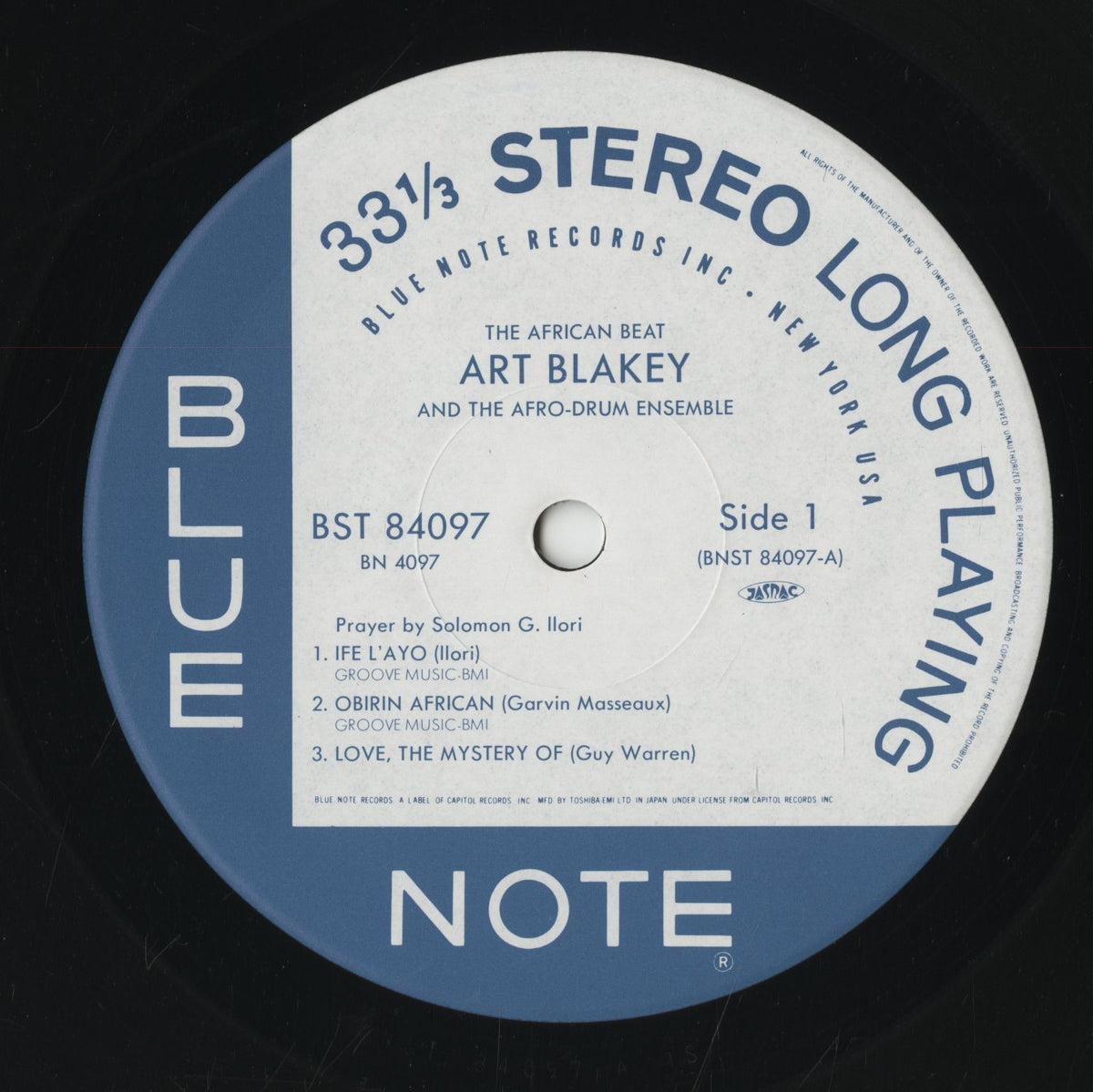 Art Blakey / アート・ブレイキー・アンド・ザ・アフロ・ドラム・アンサンブル / The African Beat (BN 4097)
