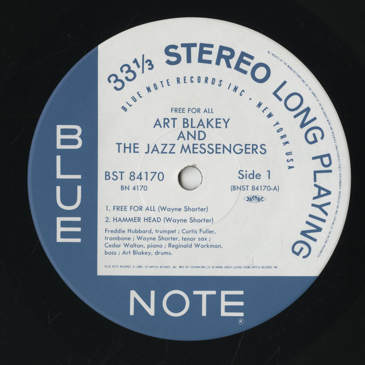 Art Blakey / アート・ブレイキー & ジャズ・メッセンジャーズ / Free For All (BN 4170)