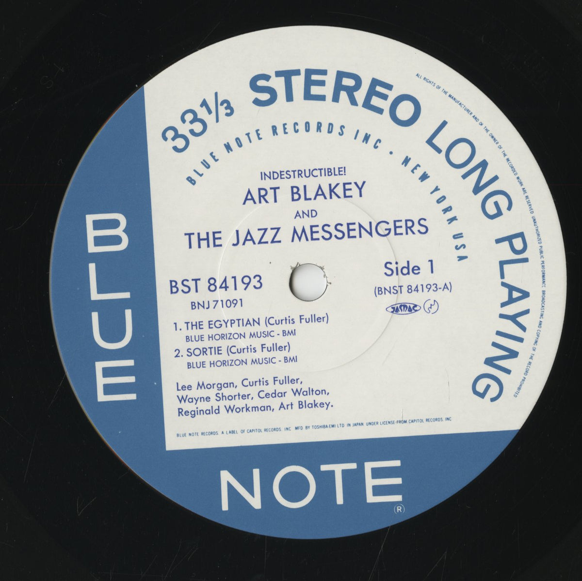 Art Blakey / アート・ブレイキー / Indestructible! (BNJ 71091)