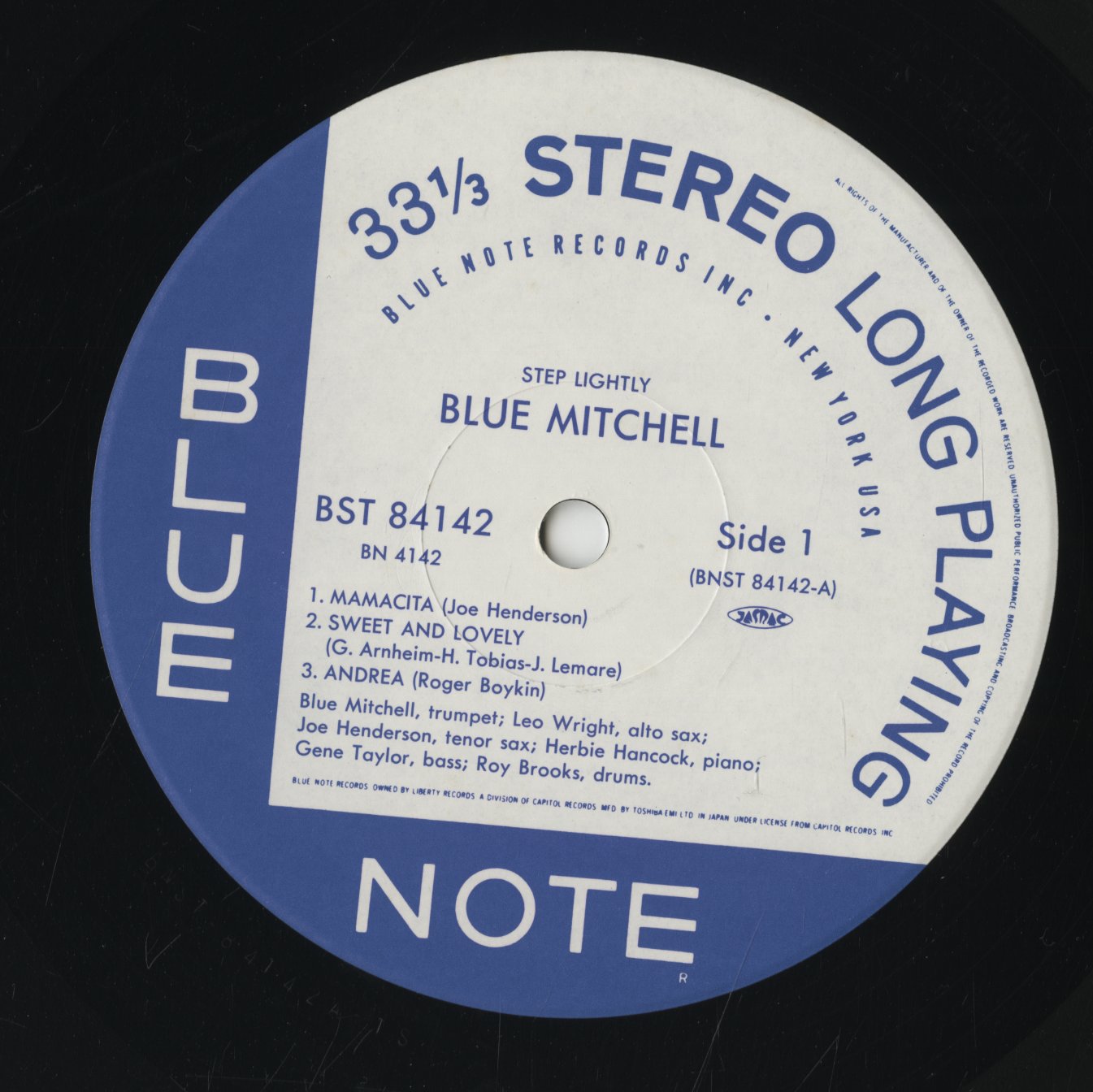 Blue Mitchell / ブルー・ミッチェル / Step Lightly (BN 4142)