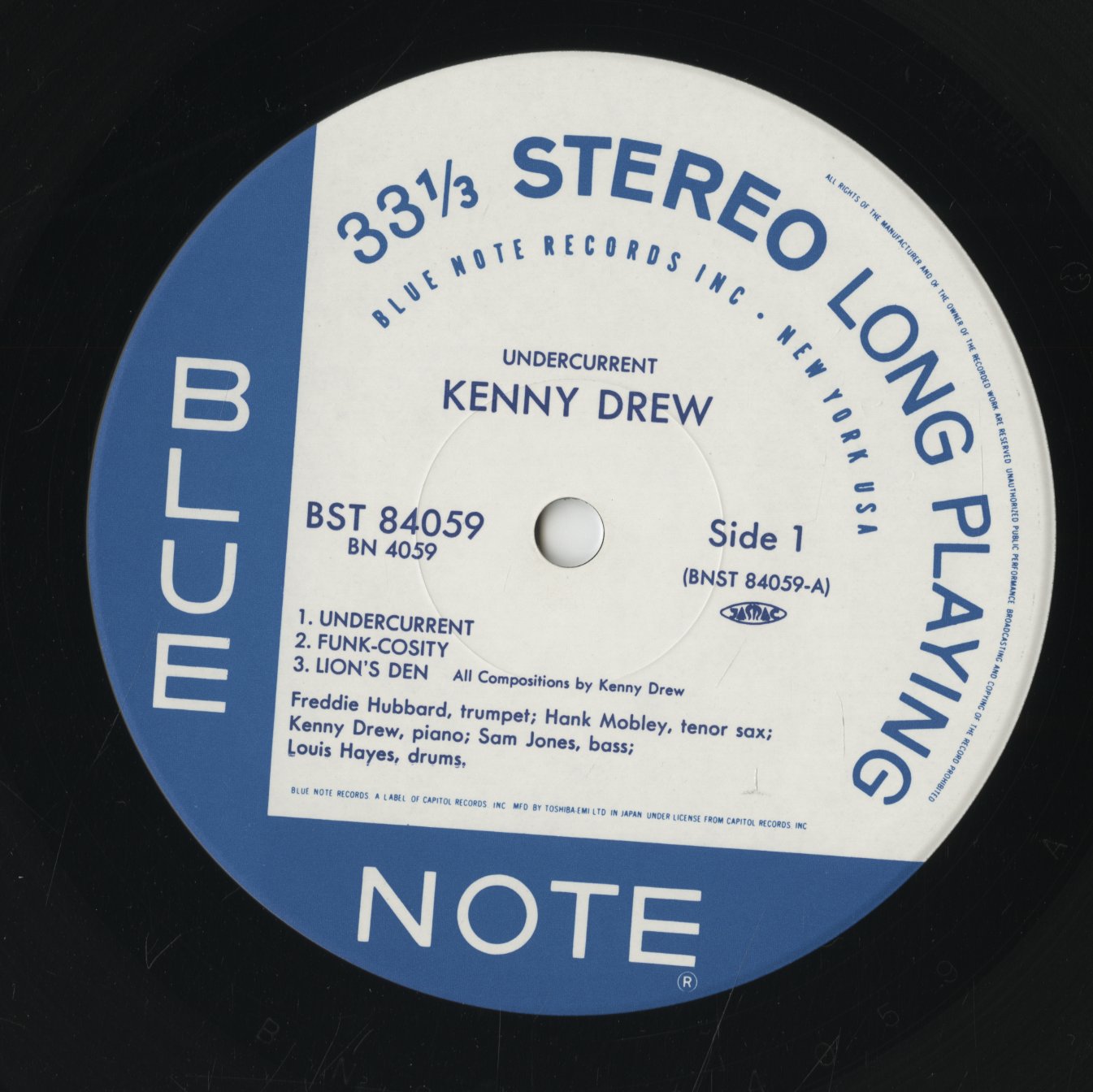 Kenny Drew / ケニー・ドリュー / Undercurrent (BN 4059)