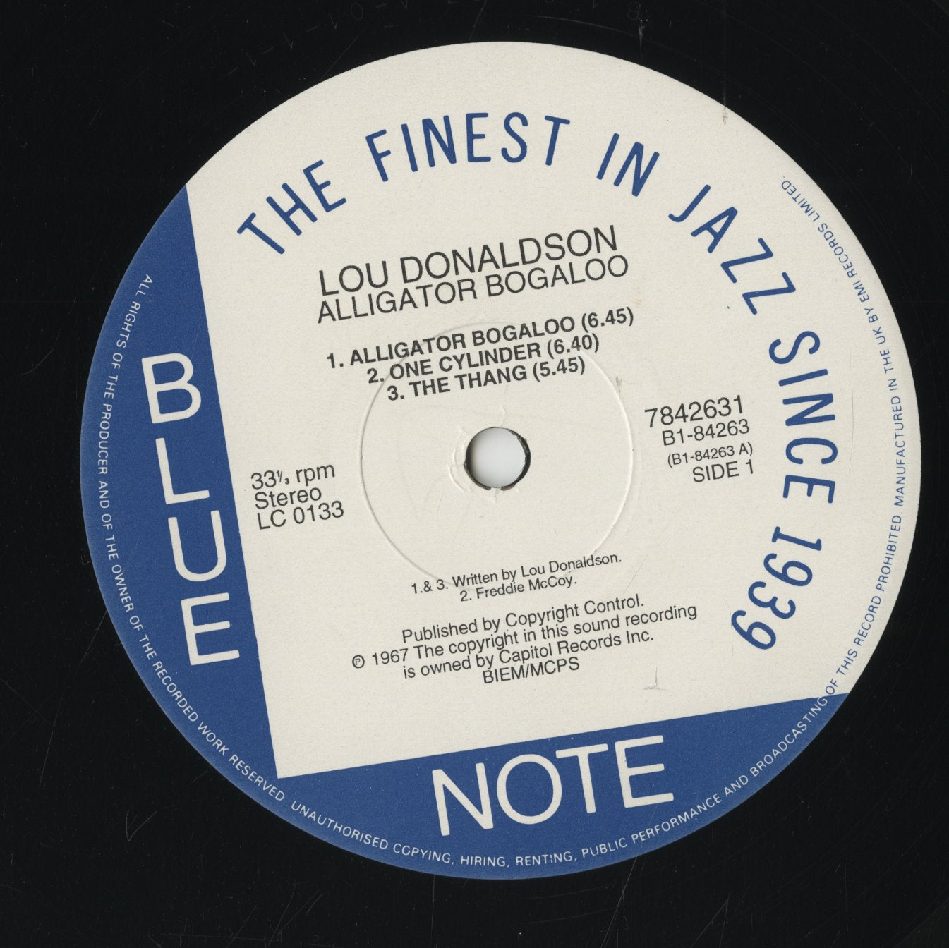 Lou Donaldson / ルー・ドナルドソン / Alligator Bogaloo (B1-84263)