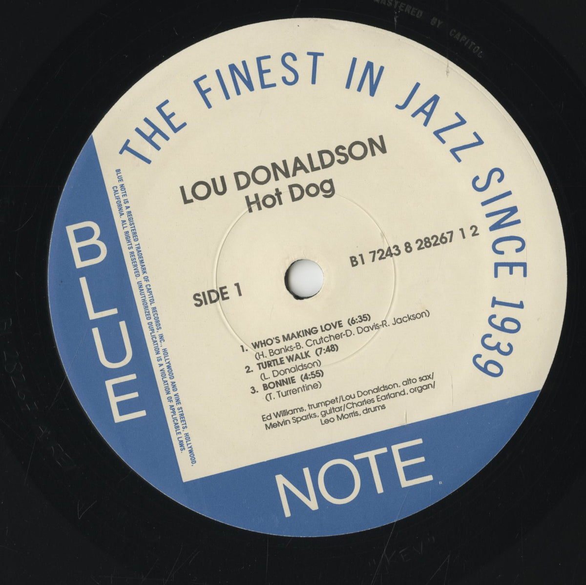 Lou Donaldson / ルー・ドナルドソン / Hot Dog (B1 7243 8 28267 1 2)
