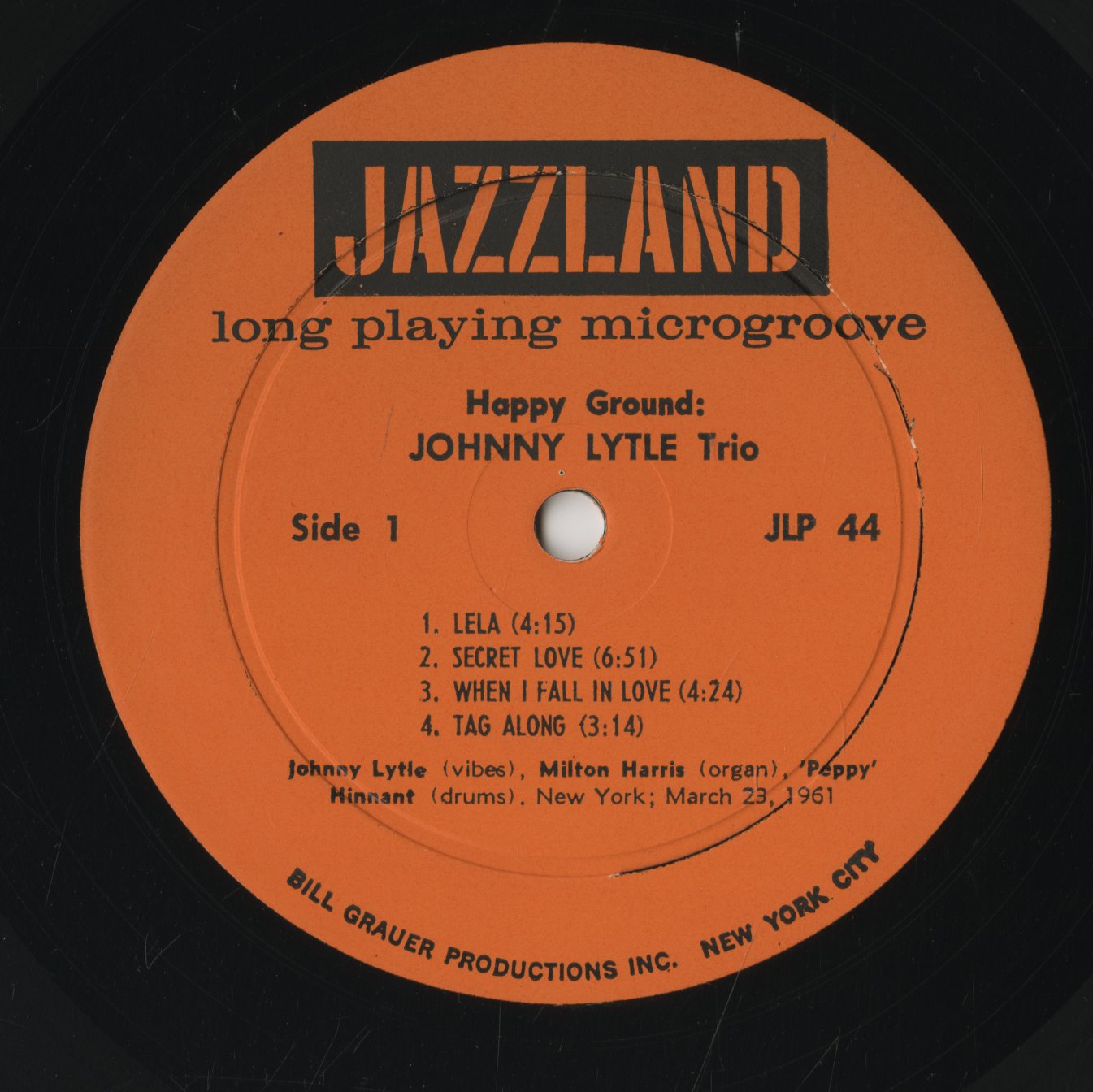 Johnny Lytle Trio / ジョニー・ライトル / Happy Ground (JLP 44)