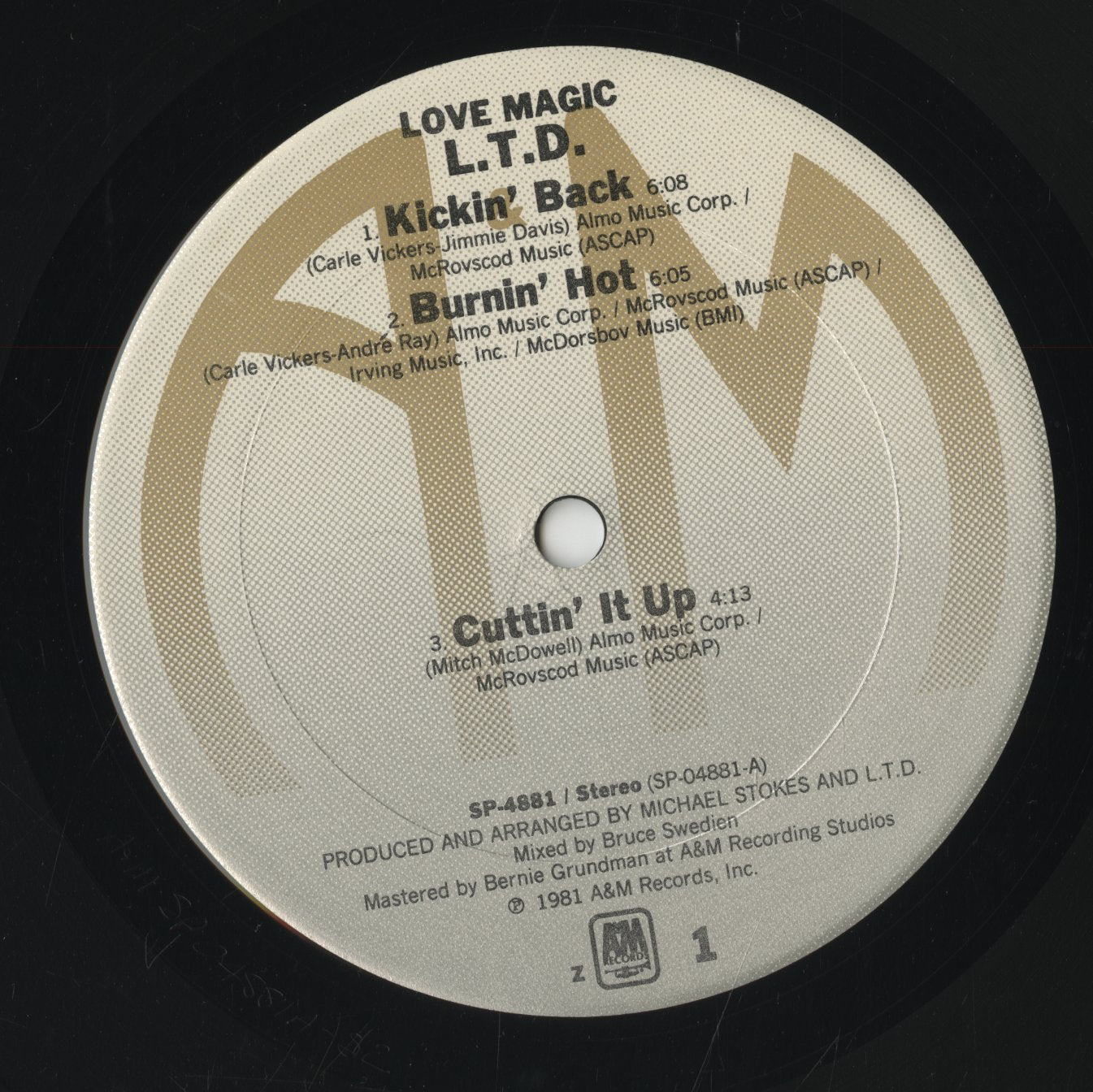 L.T.D. - Love Magic (SP-4881) LP 1981 US A&M|中古LP