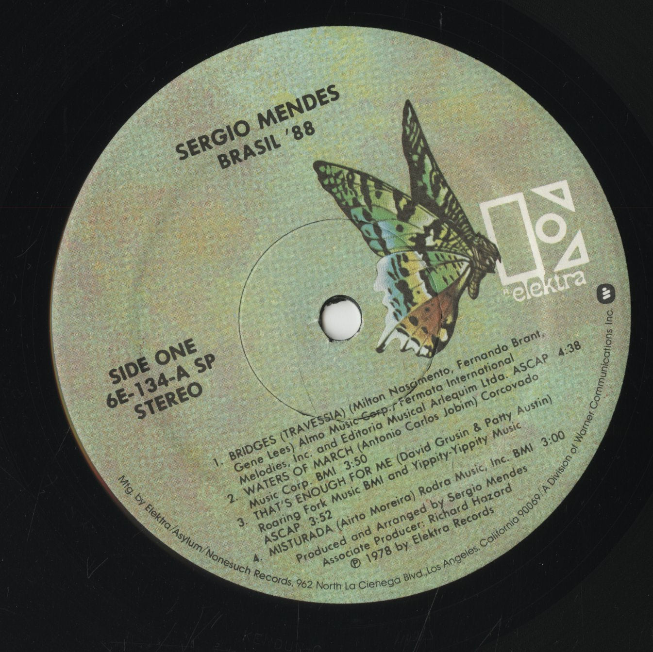 Sergio Mendes - Brasil 88 (6E-134) 1978 US Elektra|中古LP