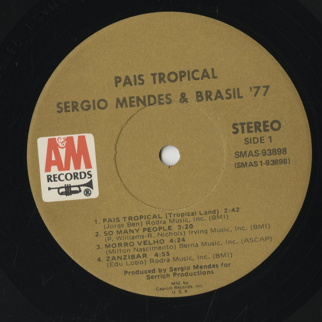 Sergio Mendes / セルジオ・メンデス / Pais Tropical (SP 4315)