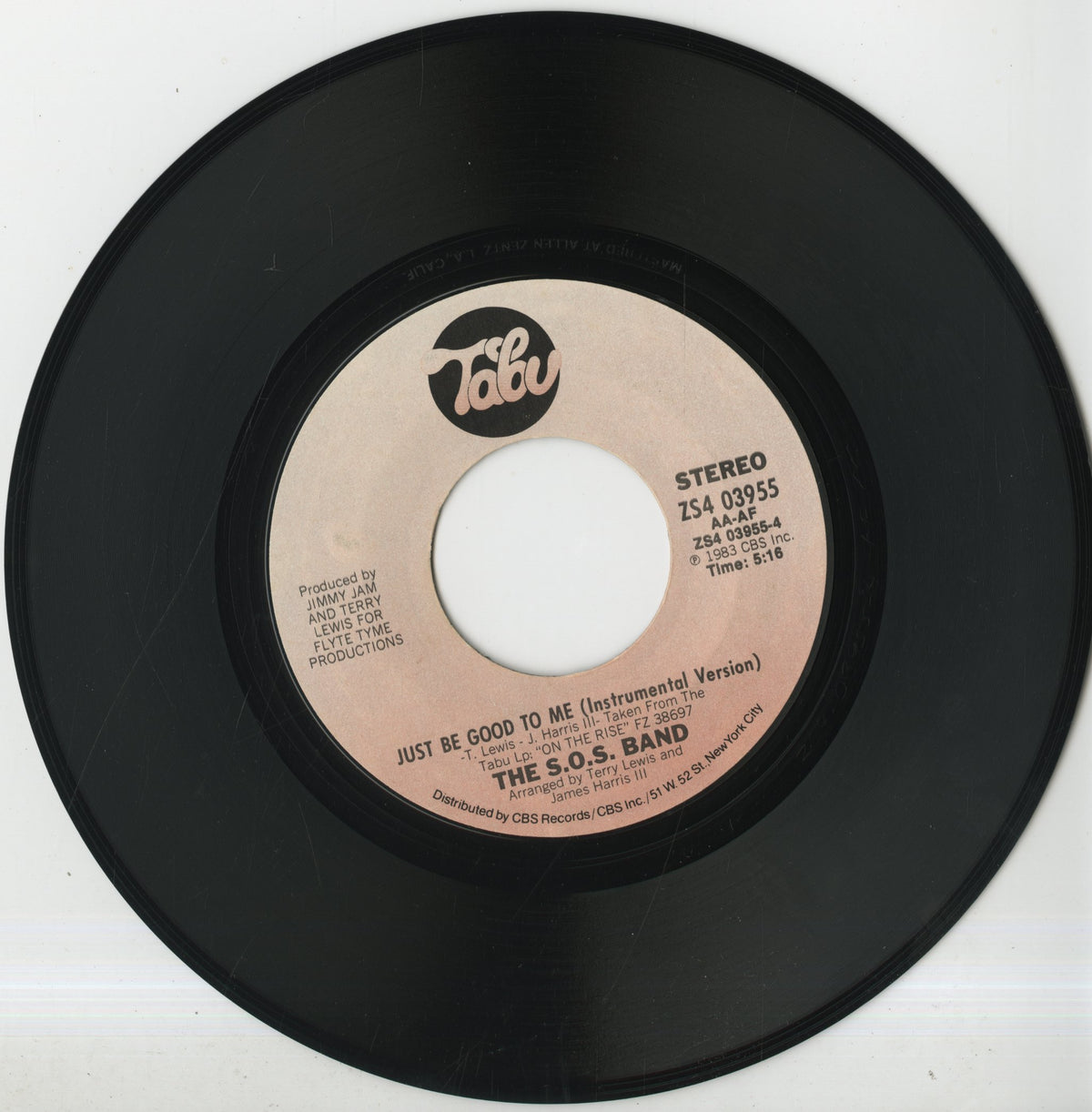The S.O.S. Band / Just Be Good To Me -7 (ZS4 03955)