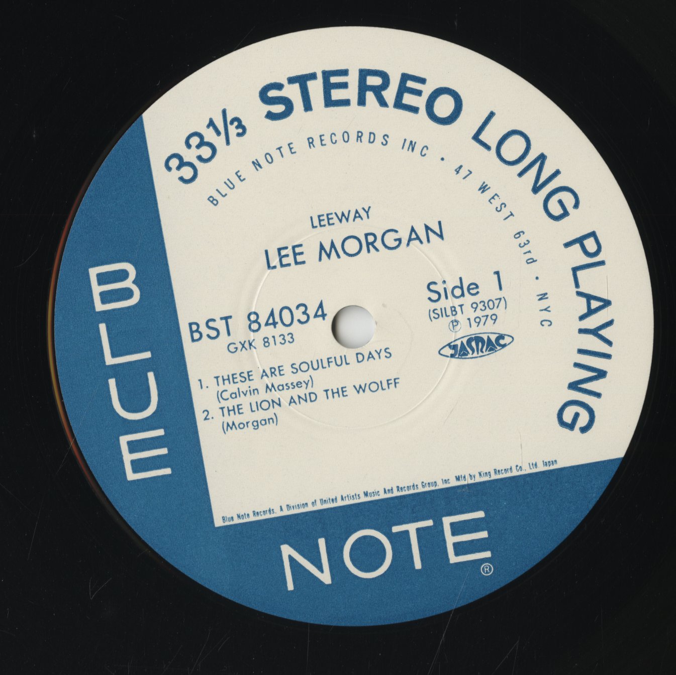 Lee Morgan / リー・モーガン / Lee Way (GXK 8133)