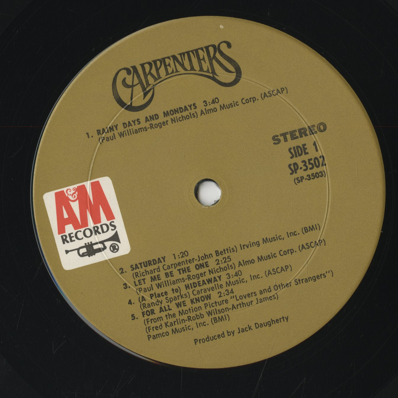 Carpenters / カーペンターズ / Carpenters (1971) (SP 3502)