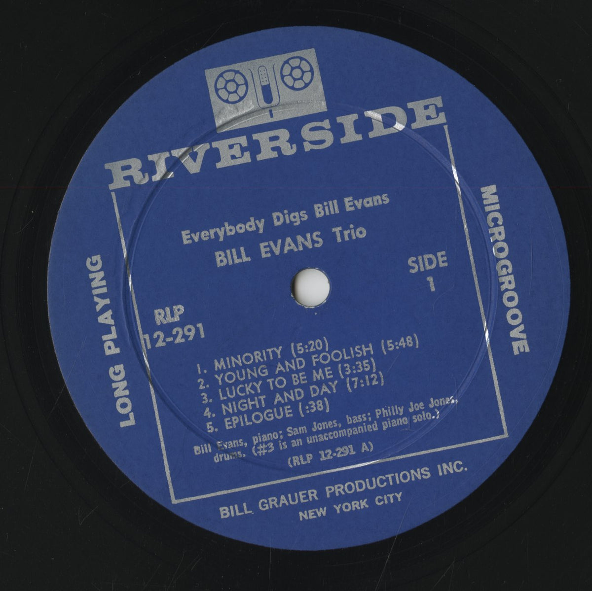 Bill Evans / ビル・エヴァンス / Everybody Digs (RLP 12-291)