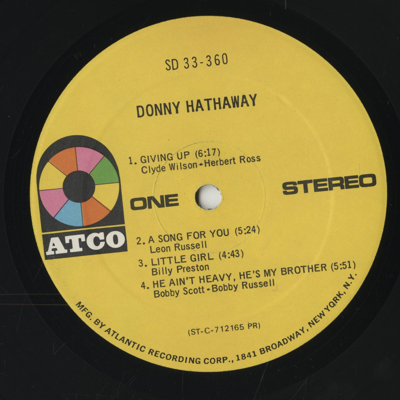 Donny Hathaway / ダニー・ハサウェイ / Donny Hathaway (1971) (SD 33-360)