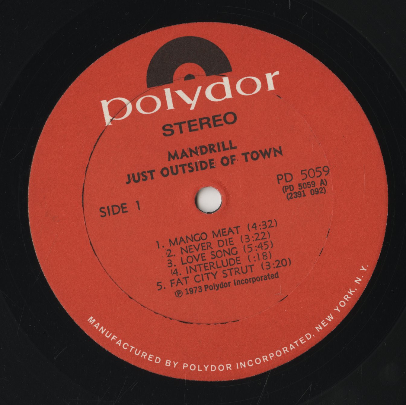 Mandrill / マンドリル / Just Outside Of Town (PD 5059)