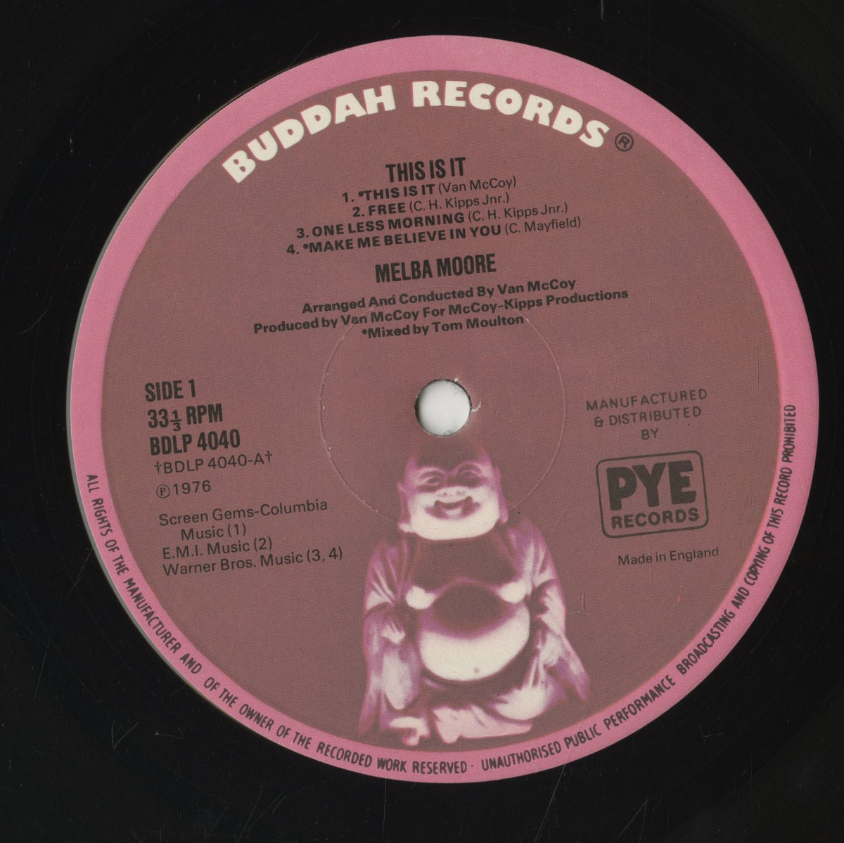 Melba Moore / メルバ・ムーア / This Is It (BDLP 4040)