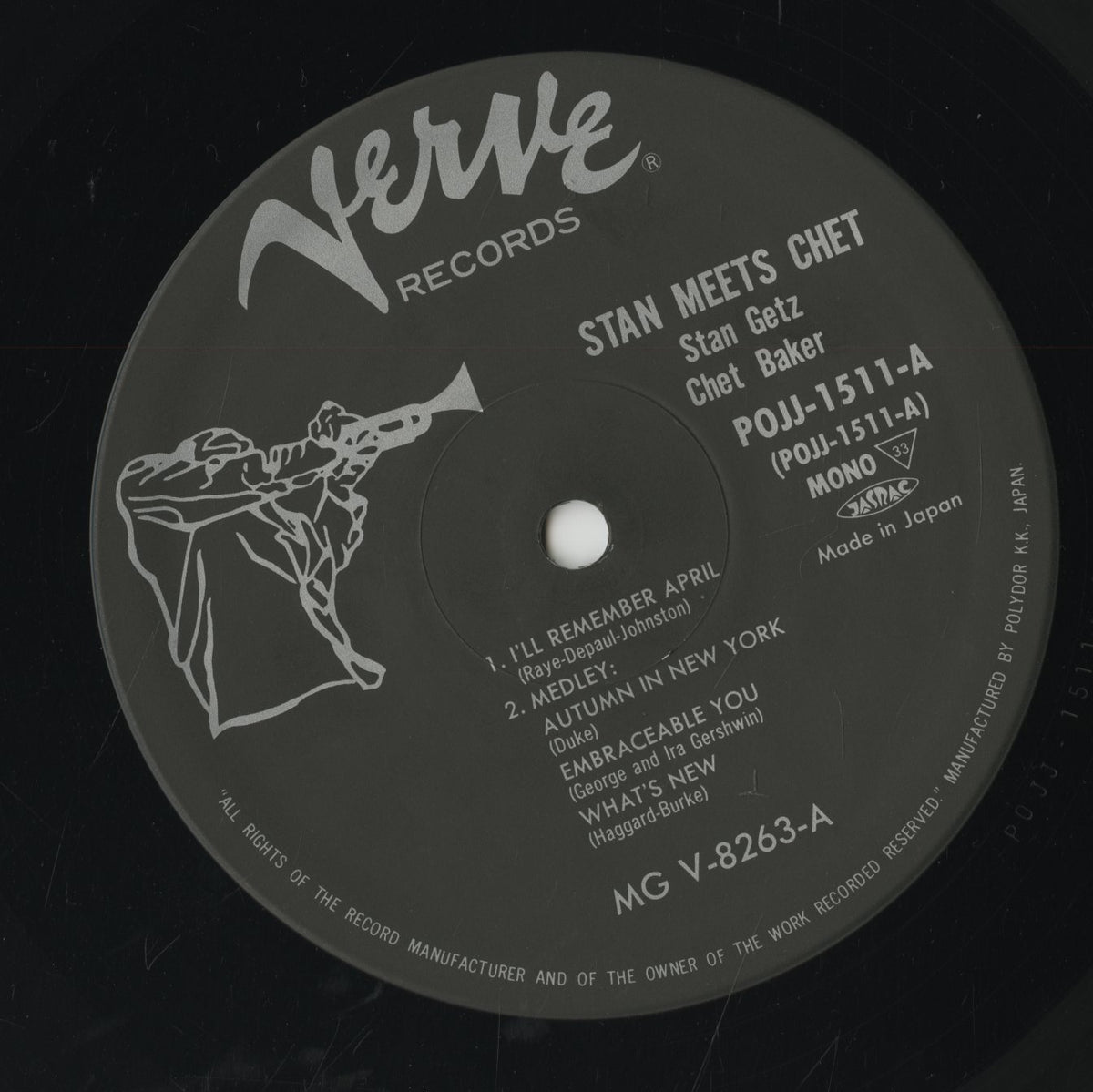 Stan Getz - Chet Baker / スタン・ゲッツ チェット・ベイカー / Stan Meets Chet (POJJ-1511)