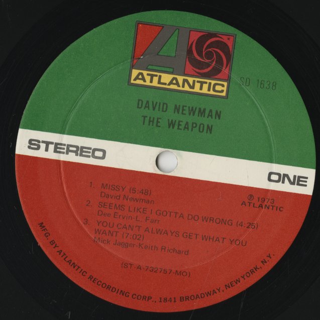 David Newman / デヴィッド・ニューマン / The Weapons (SD1638)