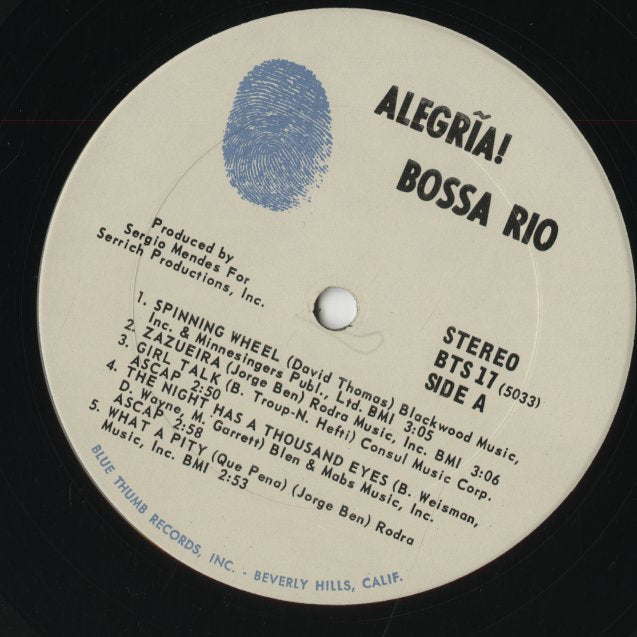 Bossa Rio / ボッサ・リオ / Alegria (BTS17)
