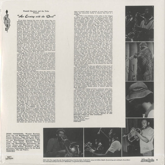 Wendell Harrison – An Evening With The Devil (NA5210-LP-ST) LP 2022 US Now-Again |新品LP