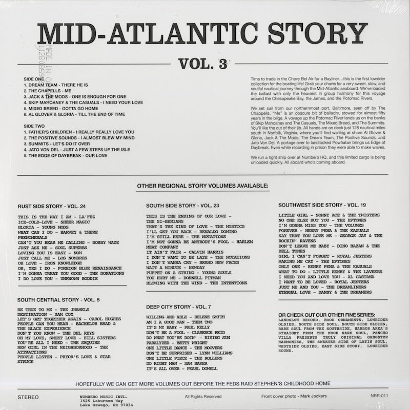 V.A. - Mid-Atlantic Story Vol.3 (NBR011) LP 2023 US Numero Group|新品LP
