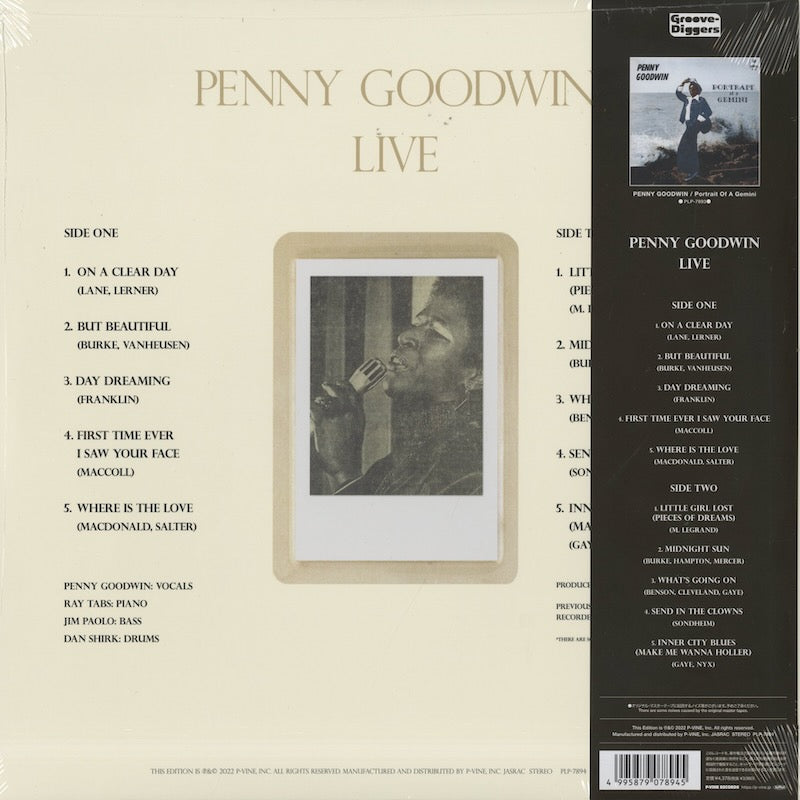 Penny Goodwin – Live (PLP 7894) LP 2022 JPN P-Vine | 新品LP