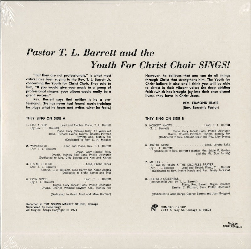 Pastor T.L. Barrett / T.L. バレット / Like A Ship...(Without a Sail) (NUM1271)