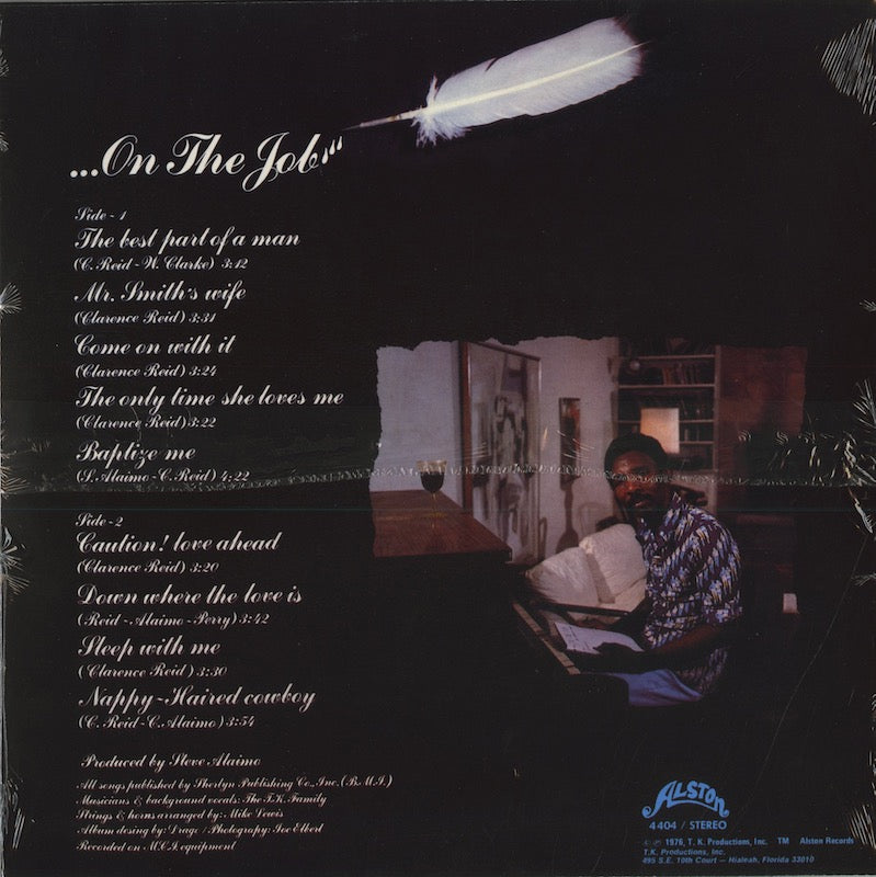 Clarence Reid『On The Job』US盤リイシューLP マイアミ・ソウル名盤 alston back