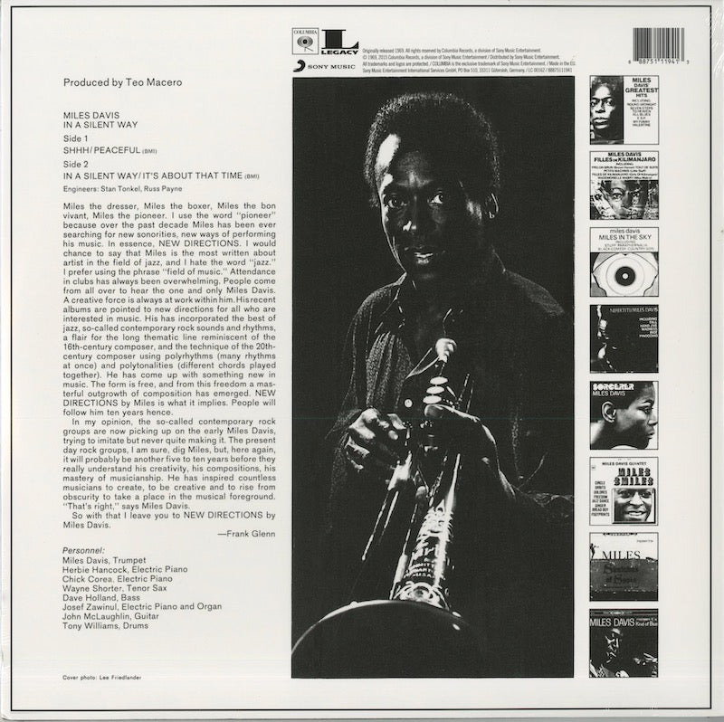 Miles Davis / マイルス・デイヴィス / In A Silent Way (180g)