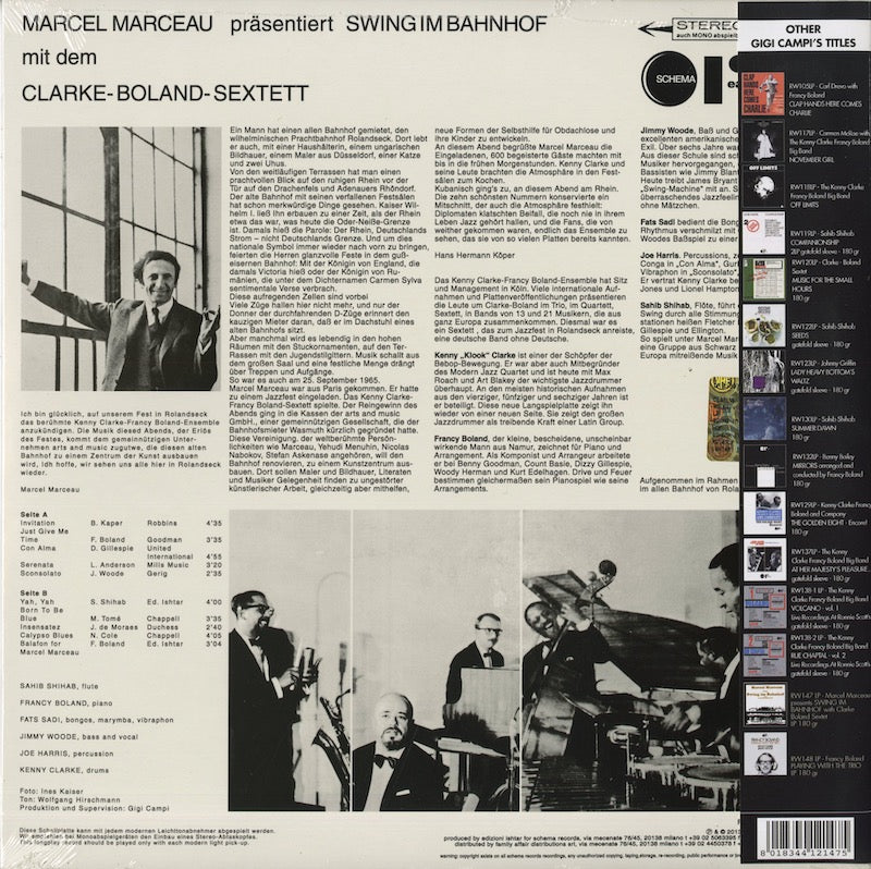 The Kenny Clarke - Francy Boland Sextet / ケニー・クラーク=フランシー・ボラン・セクステット / Swing im Bahnhof (180g) (RW 147)